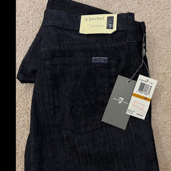 7 For All Mankind Denim - 7 For All Mankind Dark Blue Boot Cut Jeans